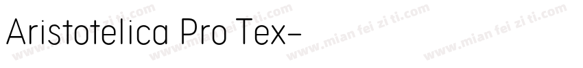 Aristotelica Pro Tex字体转换